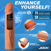 Enhancers Vibrating Penis Extension w/ Remote - Medium